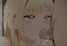 【着せ恋】マリンちゃんにぐぽぐぽフェラしてもらうエロ画像GIF【ループ】 一枚目