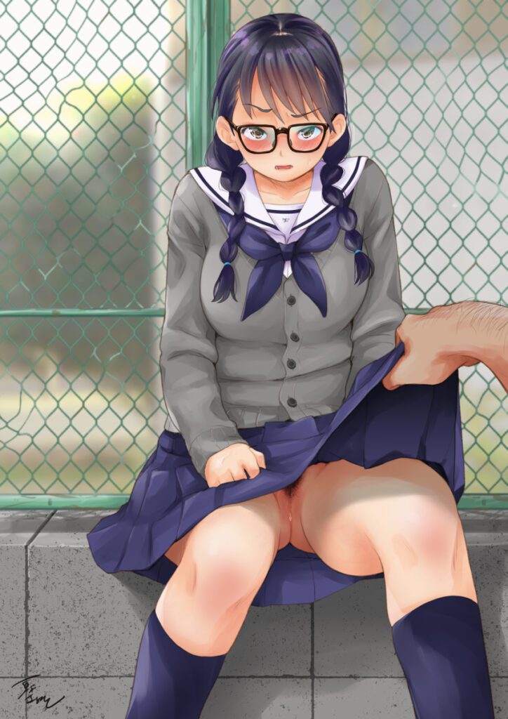 地味な子とエッチなことしちゃうエロ画像まとめ【40枚】 24枚目