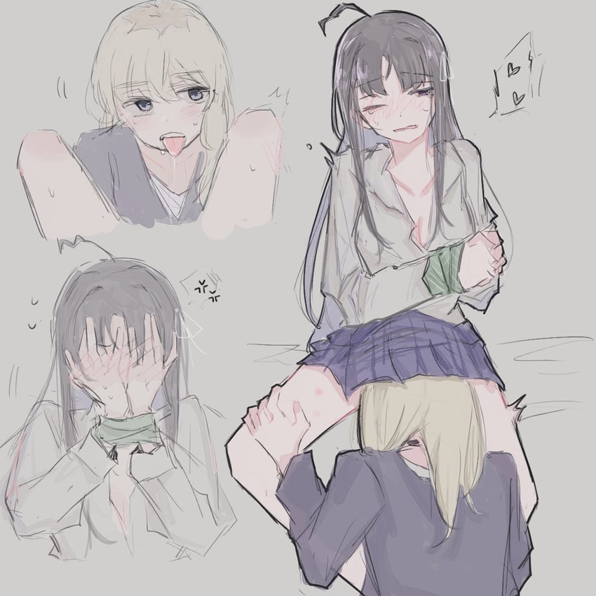 女の子のスカートの中に頭をつっこんでるエロ画像まとめ