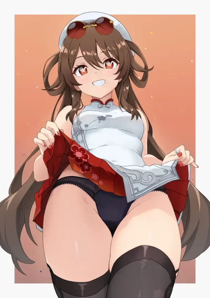 【二次】ローアングルでおパンツ見えちゃってるエロ画像まとめ