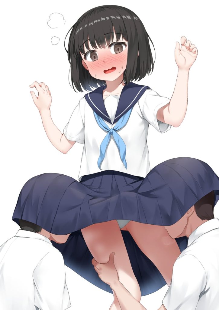 女の子のスカートの中に頭をつっこんでるエロ画像まとめ