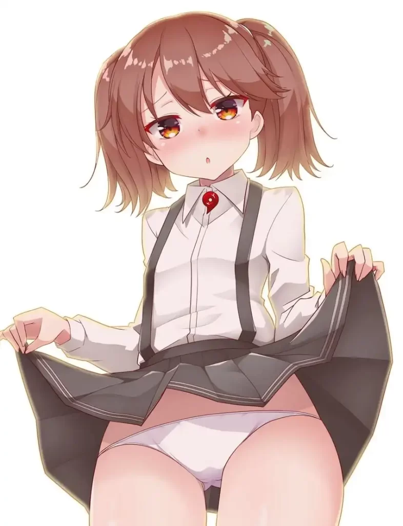 【二次】ローアングルでおパンツ見えちゃってるエロ画像まとめ