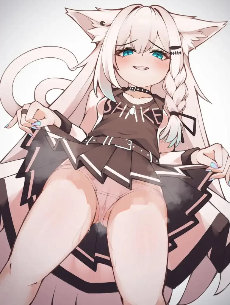 【二次】ローアングルでおパンツ見えちゃってるエロ画像まとめ