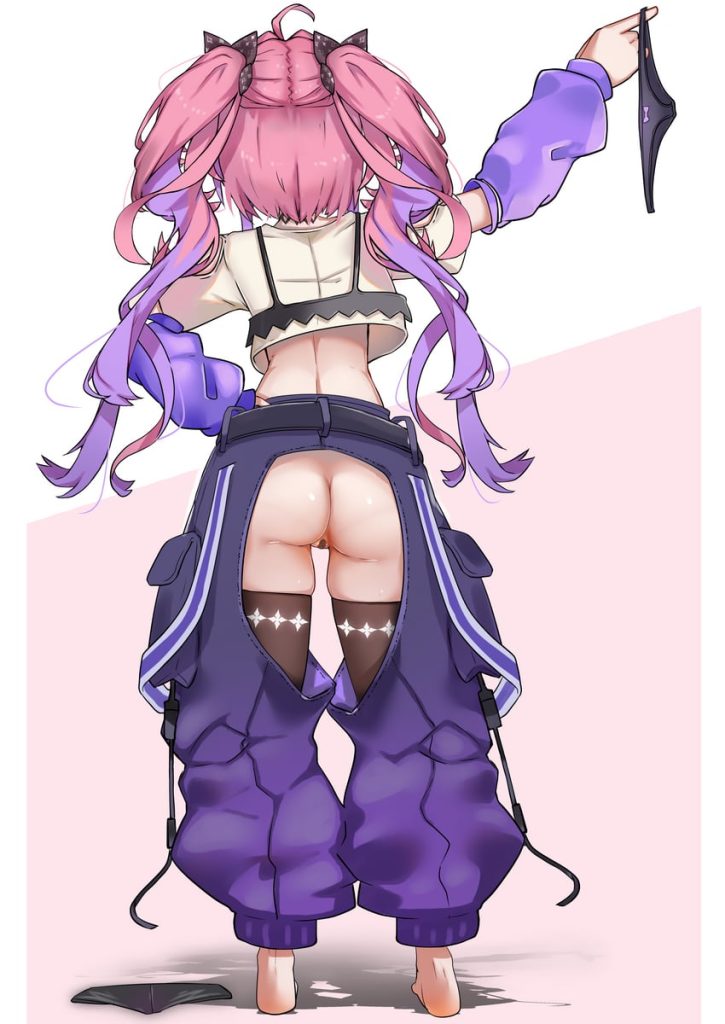 【二次】女の子が脱ぎたてパンツを広げて見せてくれるエロ画像まとめ