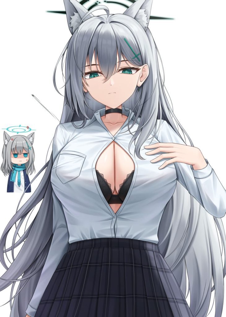 【二次】おっぱいがデカすぎて胸ボタンを飛ばしてる画像まとめ