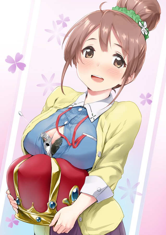 【二次】おっぱいがデカすぎて胸ボタンを飛ばしてる画像まとめ