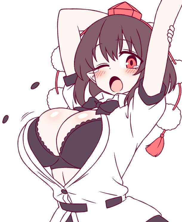 【二次】おっぱいがデカすぎて胸ボタンを飛ばしてる画像まとめ