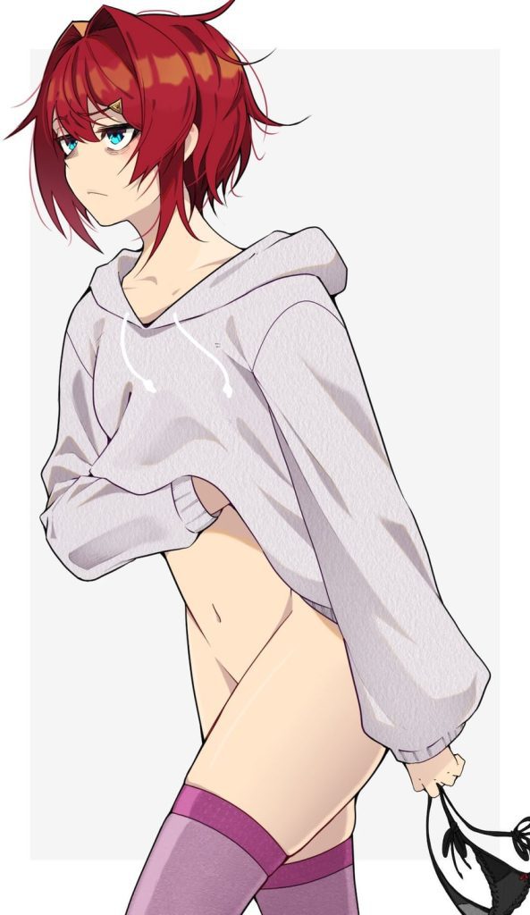 【二次】女の子が脱ぎたてパンツを広げて見せてくれるエロ画像まとめ