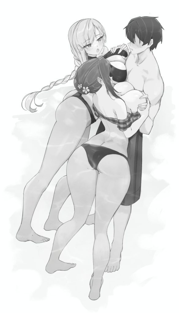 【二次】女の子のおっぱいをモミモミしてるエロ画像まとめ