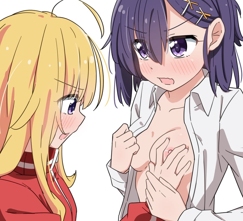【二次】女の子のおっぱいをモミモミしてるエロ画像まとめ