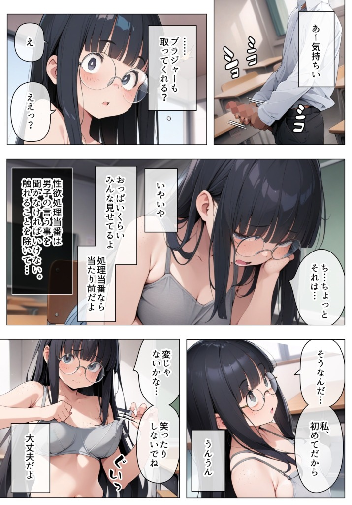 【エロ漫画】地味オタク巨乳で性欲処理 10ページ目