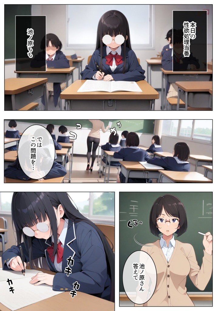 【エロ漫画】地味オタク巨乳で性欲処理 2ページ目
