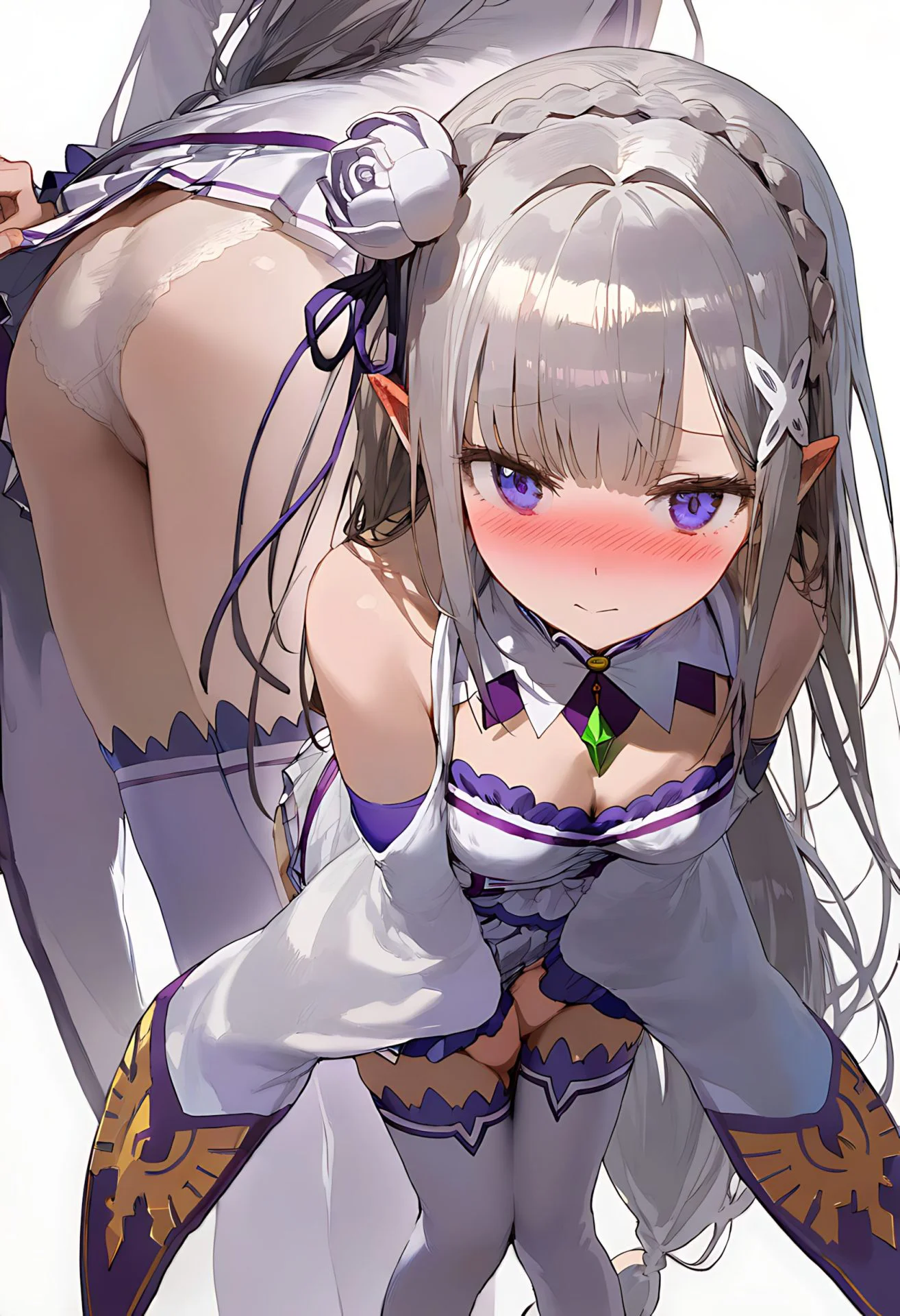 【画像】エミリアたんのスカートの中が気になってしょうがない！！