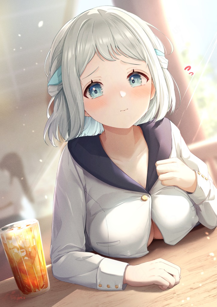 【おっぱいチャレンジ】こっそりとおっぱいを露出してる女の子のエロ画像まとめ【二次エロ】 14枚目