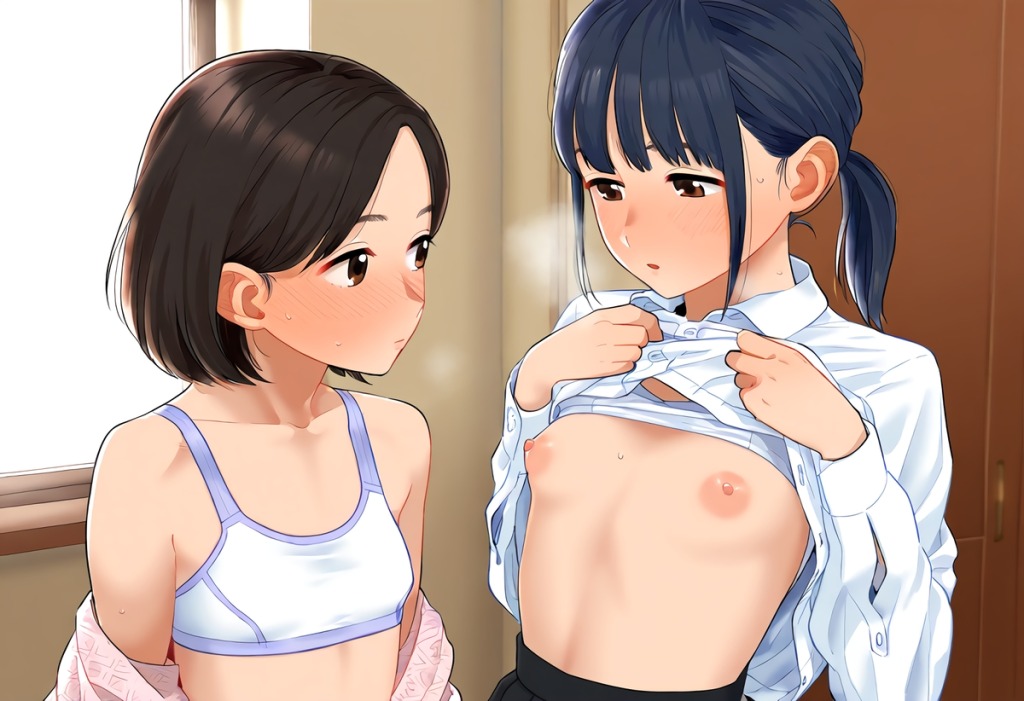 【二次】乳比べしてるエロ画像まとめ　その２