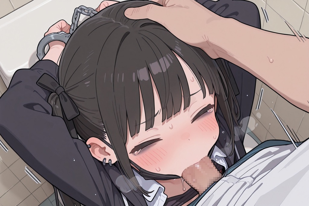 【二次エロ】地雷系女子とトイレでどすけべエッチするエロ画像集