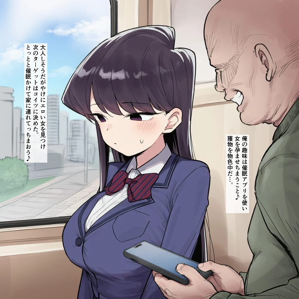 【画像】古見硝子が催眠されて遊ばれちゃう♥
