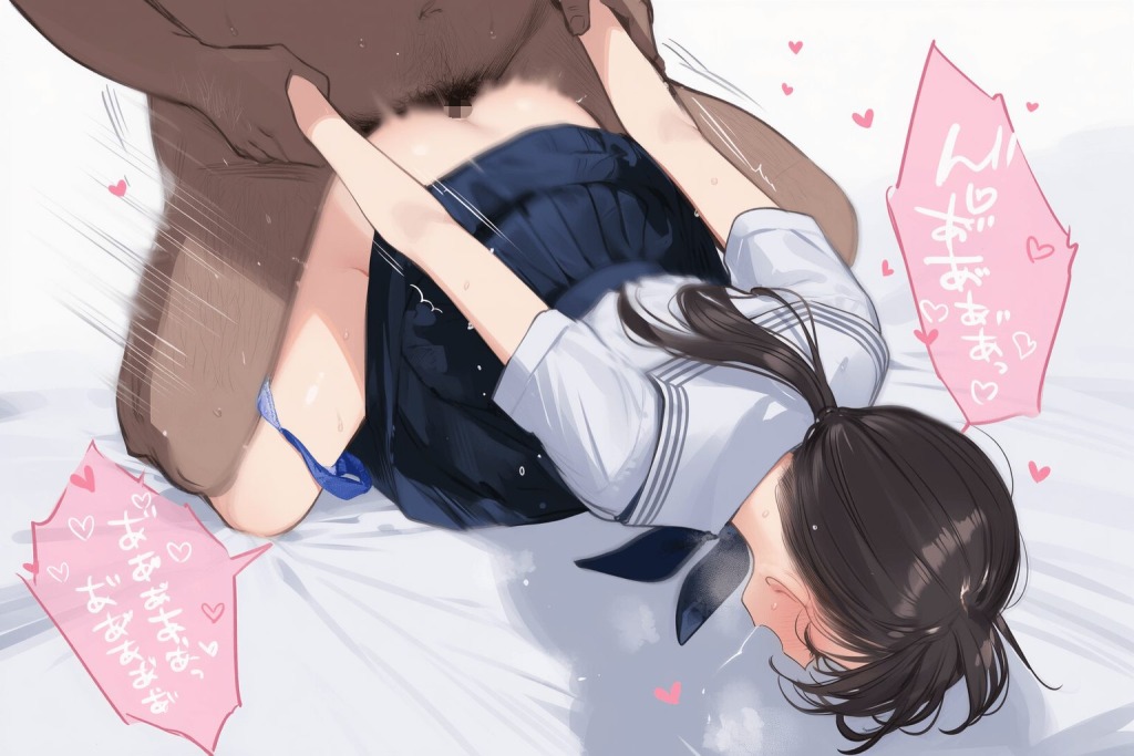 【二次エロ】セーラー服女子をぶち犯す♥