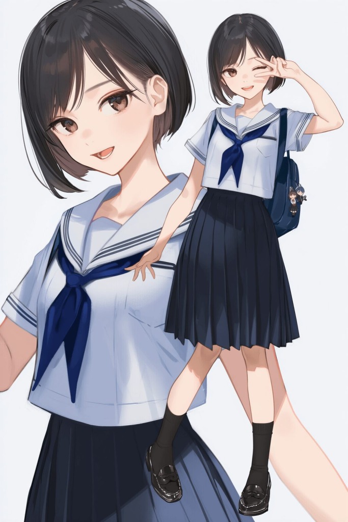 【二次エロ】セーラー服女子をぶち犯す♥