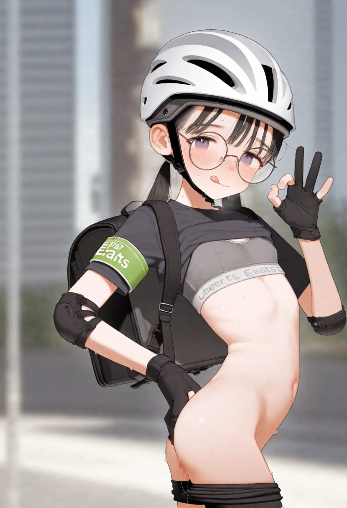 【画像】どこでもエッチできるデリバリー性処理部員ちゃん 3枚目