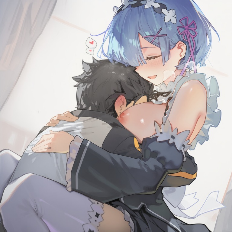 【画像】レムとらぶらぶえっち♥