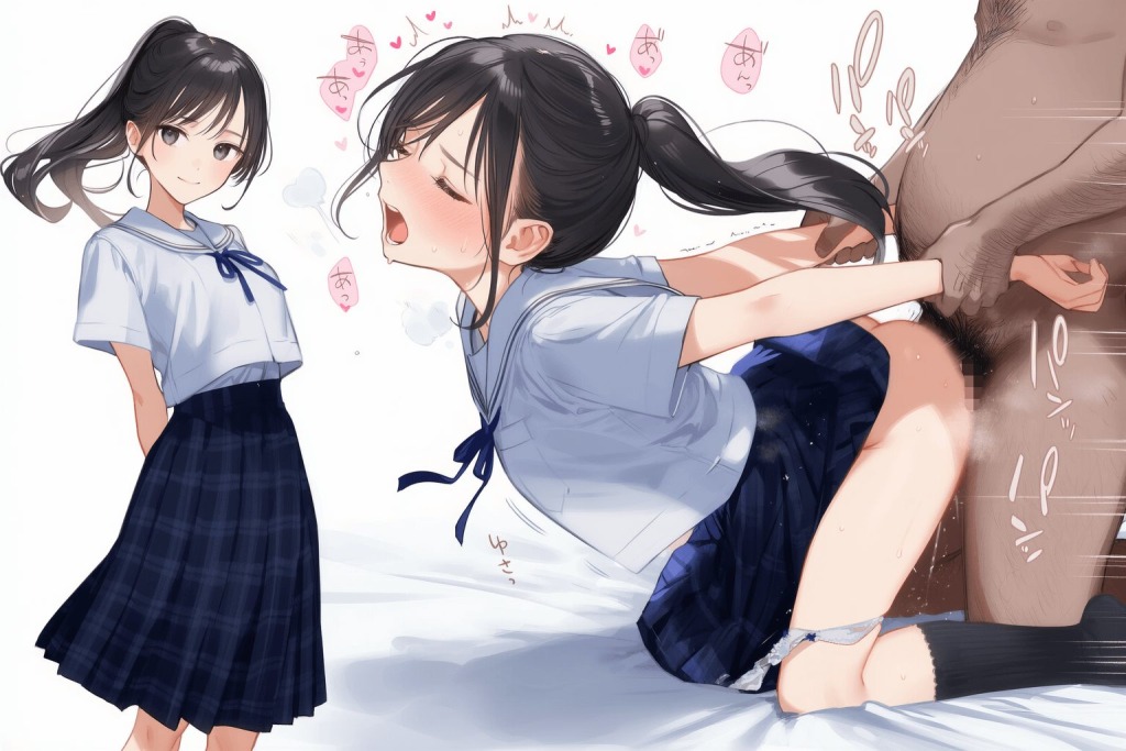 【二次エロ】セーラー服女子をぶち犯す♥