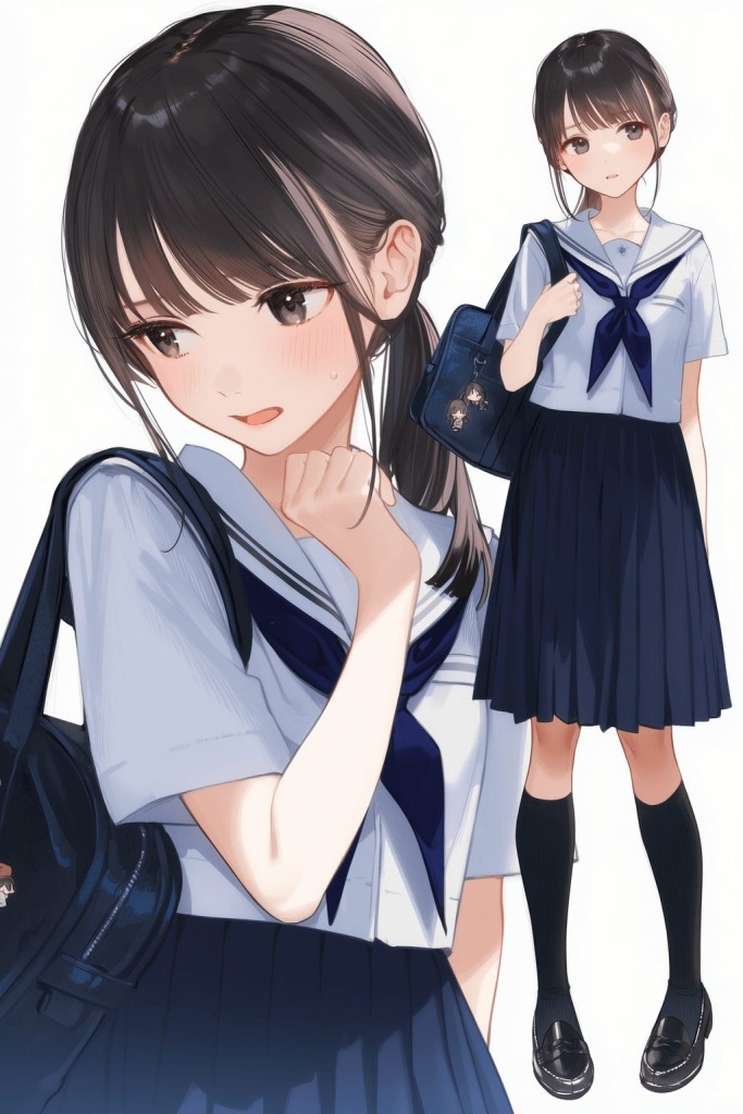 【二次エロ】セーラー服女子をぶち犯す♥
