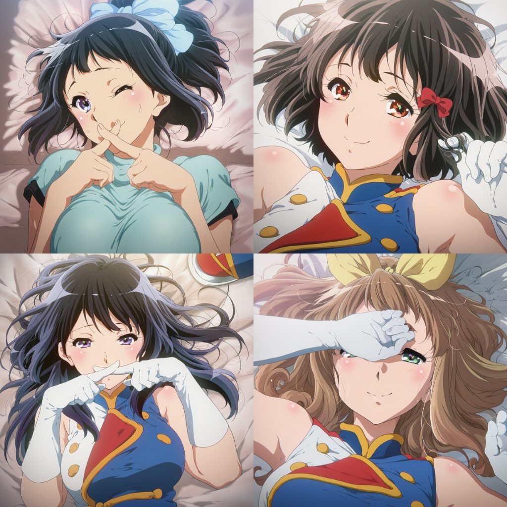 【画像】サンフェス衣装のキャラたちにぶっかけ【響け!ユーフォニアム】 1枚目