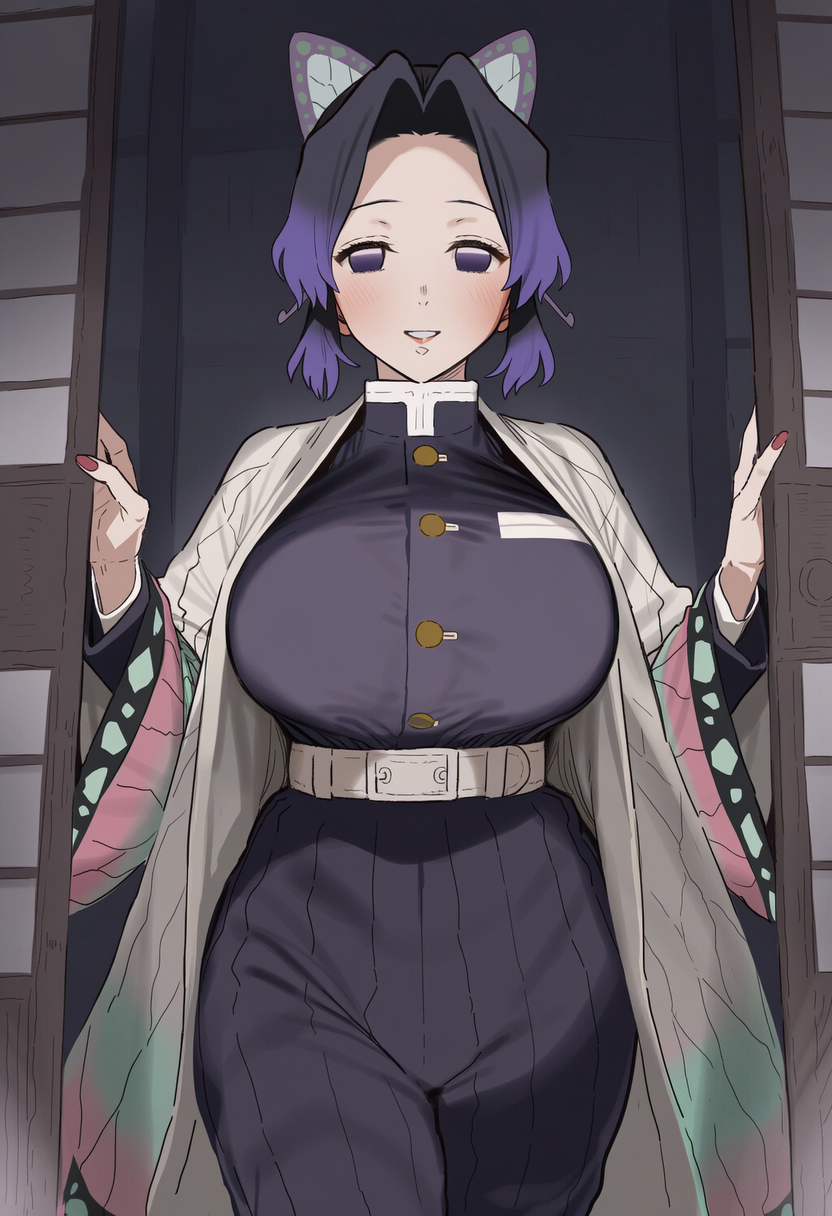 【画像】胡蝶しのぶのむちむちボディに抱きつきたいエロ画像