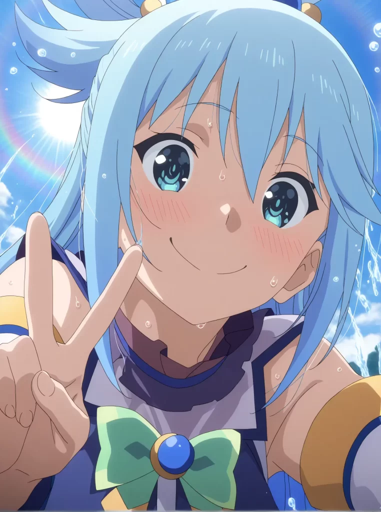 【このすば】アクアさんのむちむちなカラダにくっつきまくるエロ画像