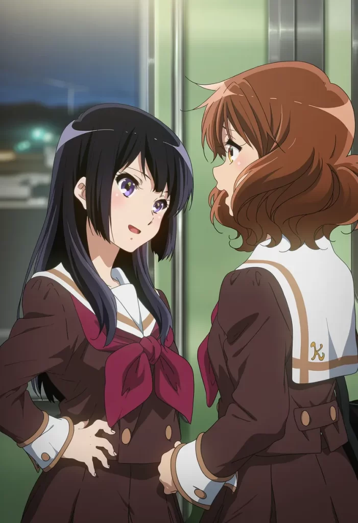 【二次エロ】電車で寝てる黄前久美子のお口をお借りするエロ画像