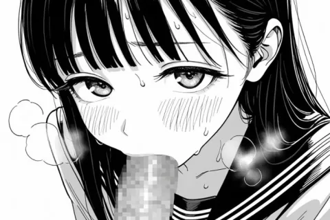 【画像】尿道に残ったのも吸い上げてくれる明日ちゃん
