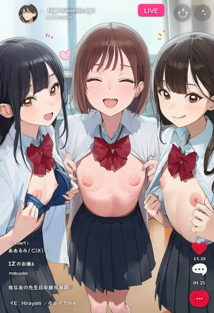 【二次エロ】TikTokでおっぱい晒すのが流行った世界・・・