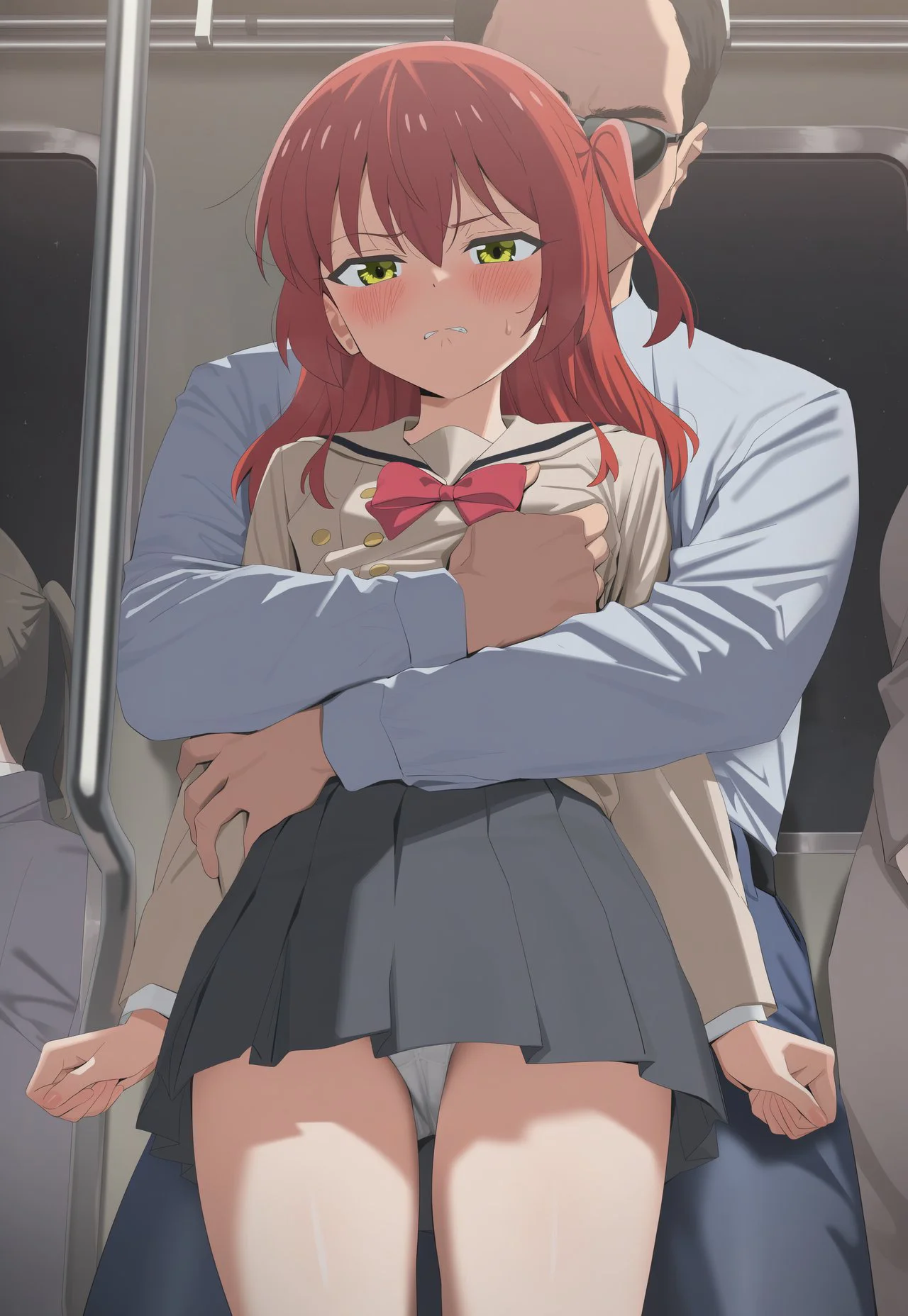 【二次エロ】電車で痴●されてしまう喜多郁代・・・