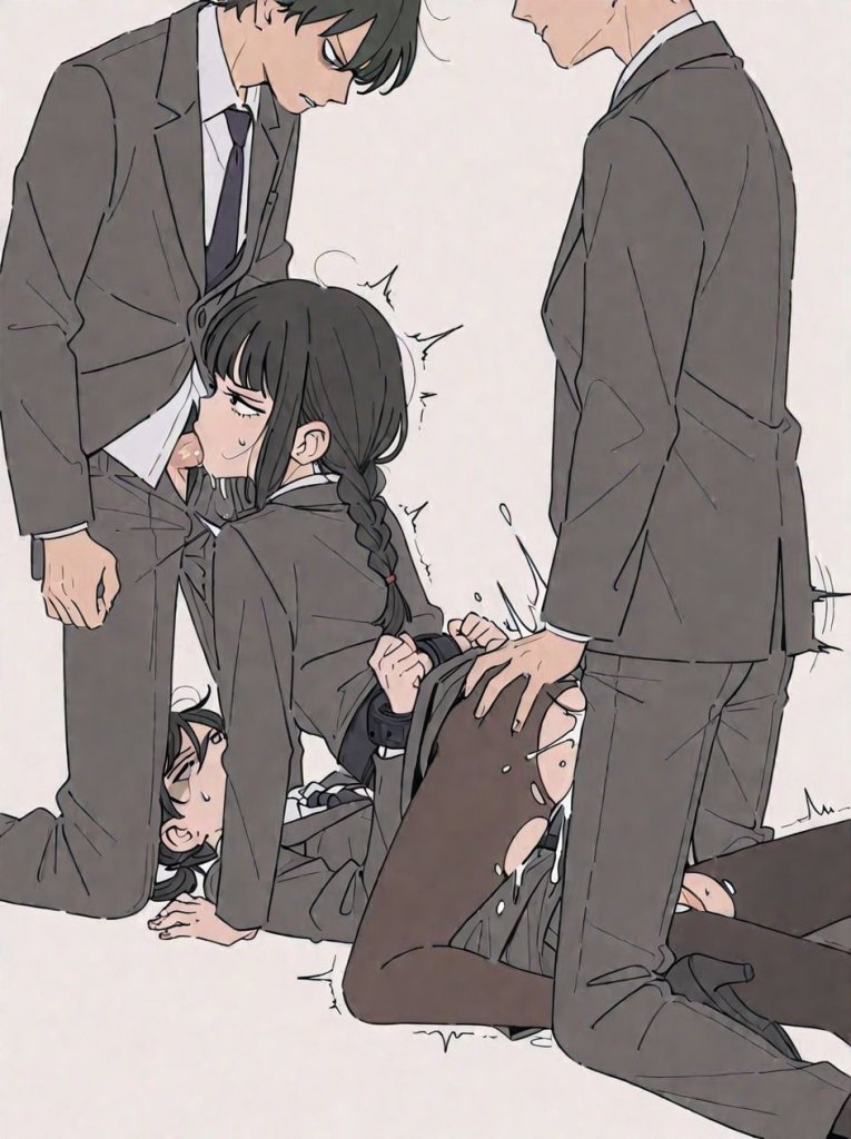 【二次エロ】スーツ女子を拘束して中出し! 1枚目