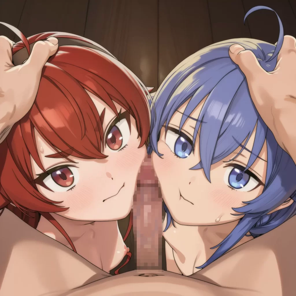 【二次エロ】女の子のほっぺにおち◯ぽ擦り付けるエロ画像