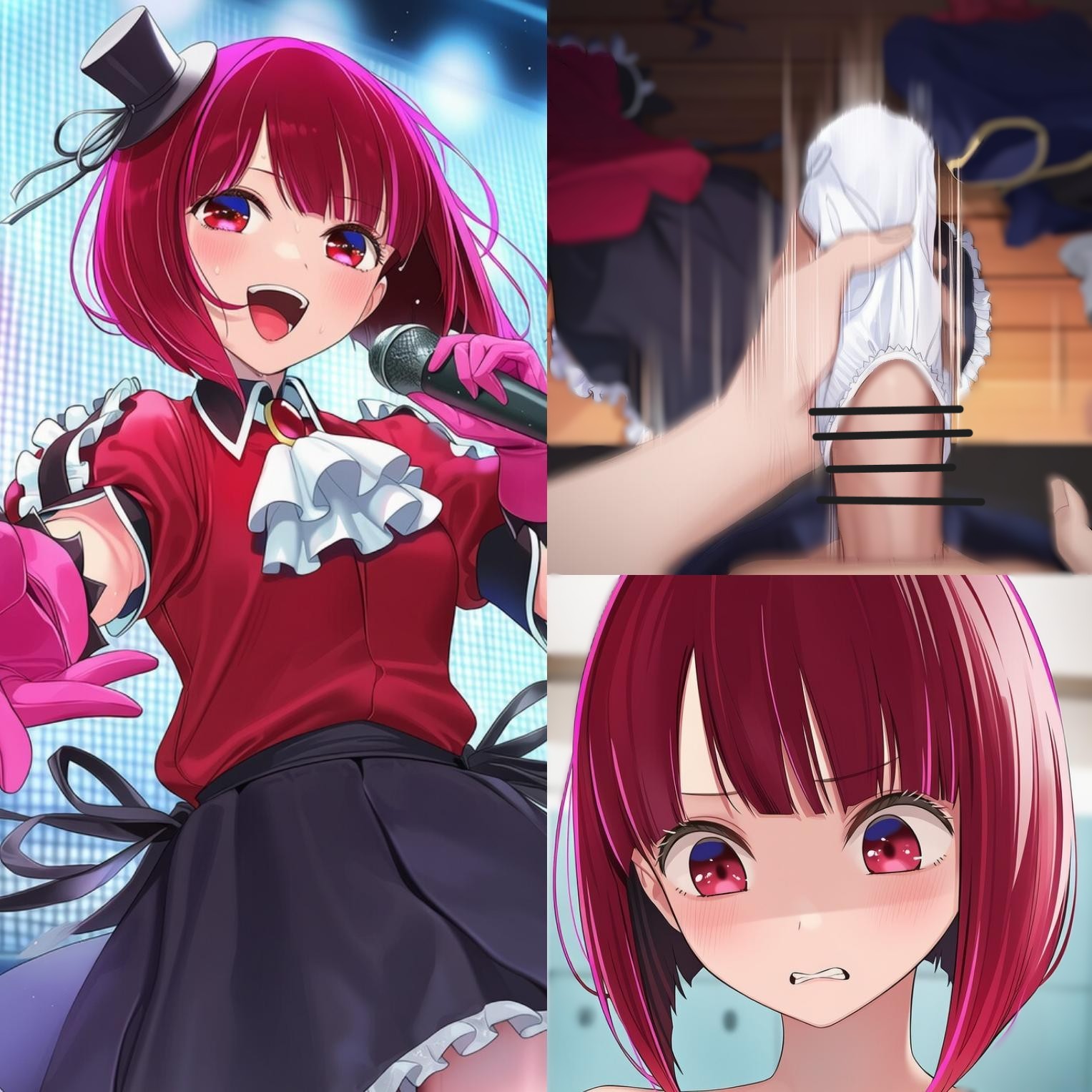 有馬かなの更衣室侵入パンツコキ＆着替え盗撮