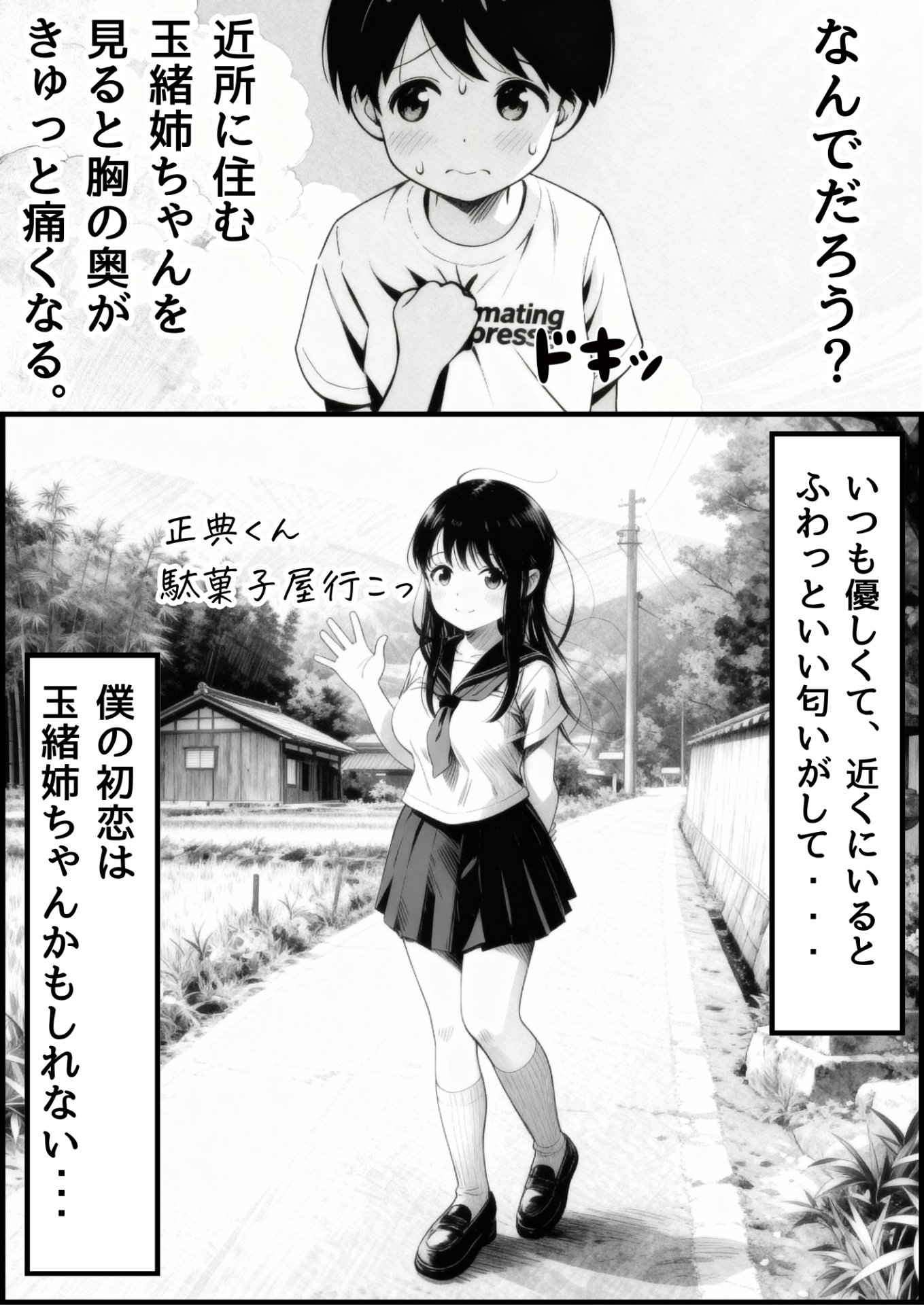 【エロ漫画】あの日見た種付けプレスを僕はまだ忘れられない 1ページ目