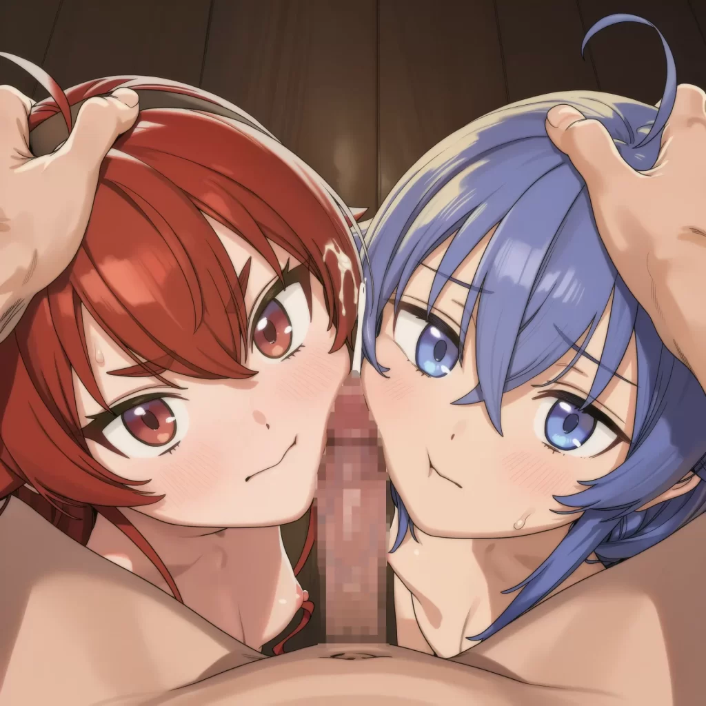 【二次エロ】女の子のほっぺにおち◯ぽ擦り付けるエロ画像