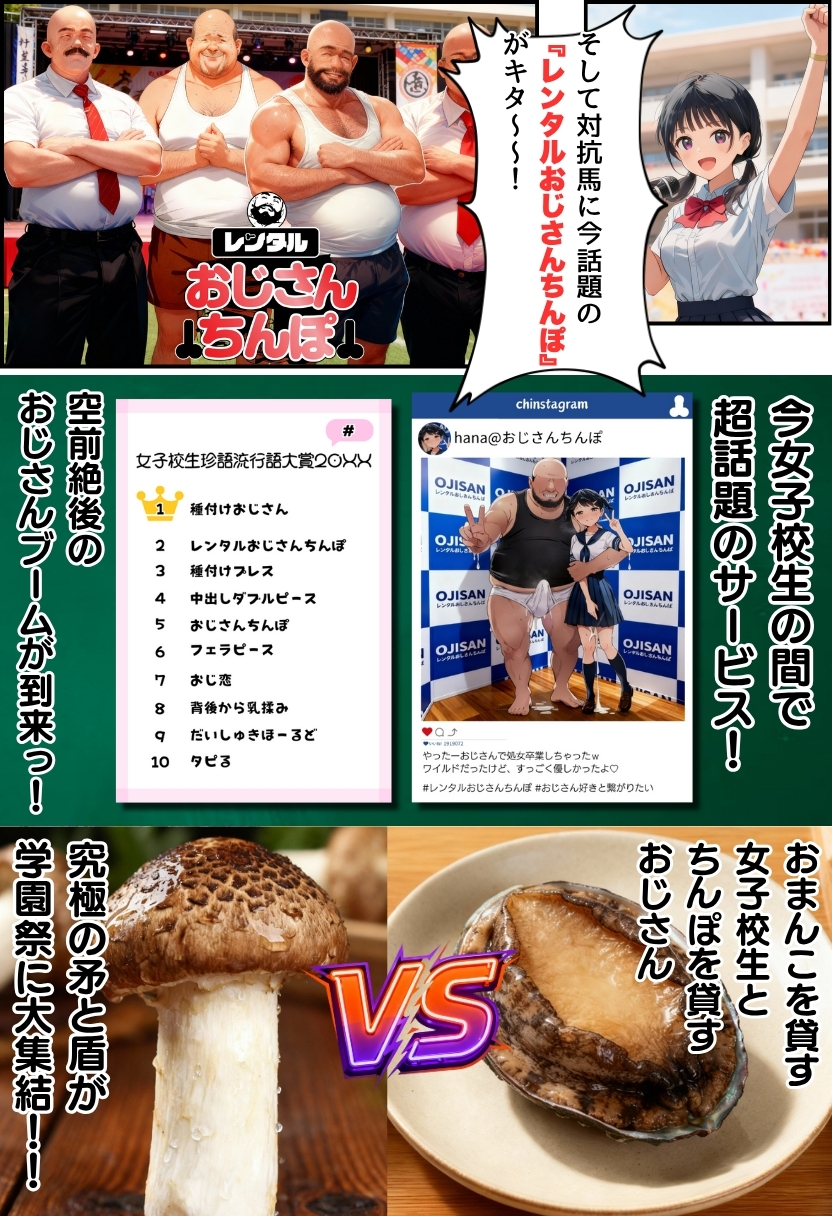 【エロ漫画】文化祭J◯ヘルス VS レンタルおじさんちんぽ 3ページ目