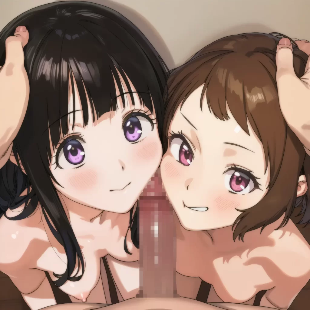 【二次エロ】女の子のほっぺにおち◯ぽ擦り付けるエロ画像