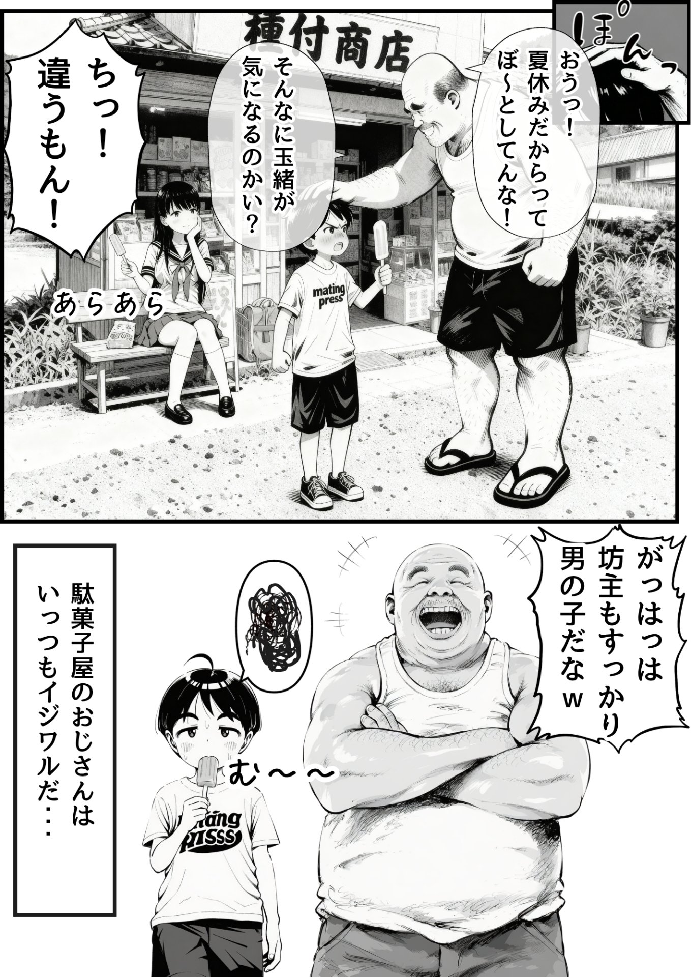 【エロ漫画】あの日見た種付けプレスを僕はまだ忘れられない 5ページ目