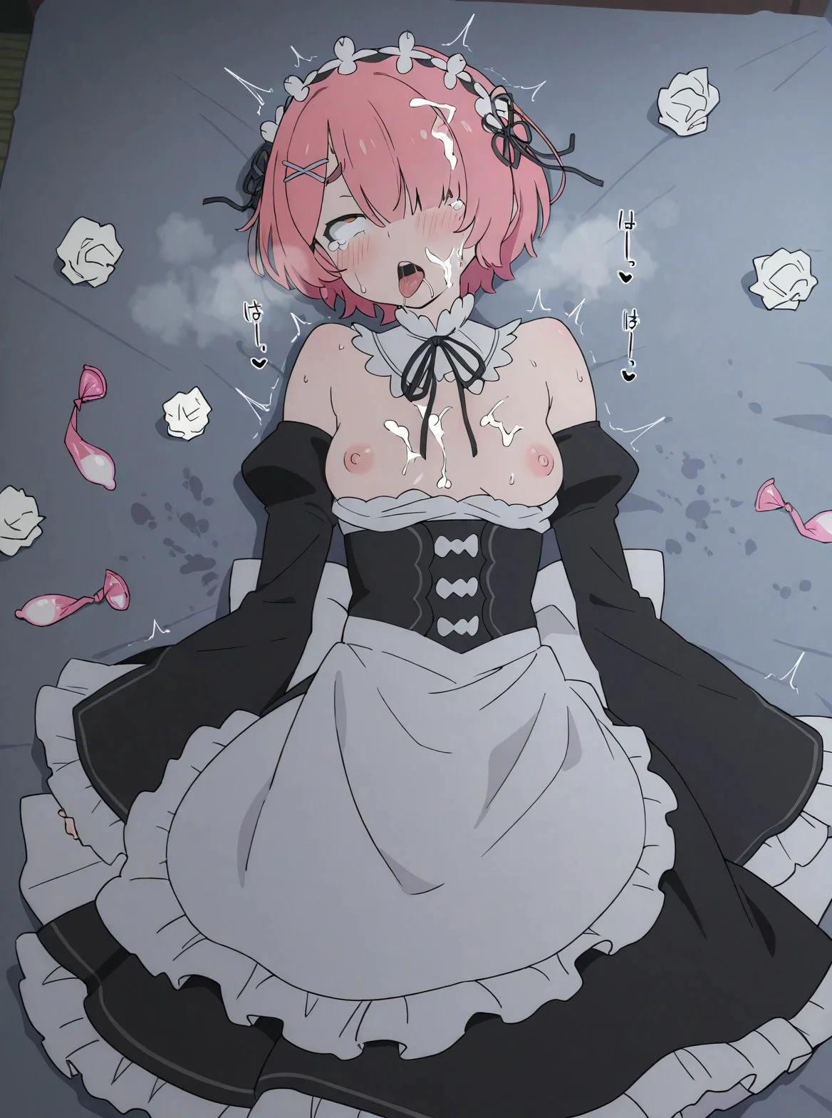 【リゼロ/エロ画像】ラムをアヘ顔になるまでハメまくるエロ画像