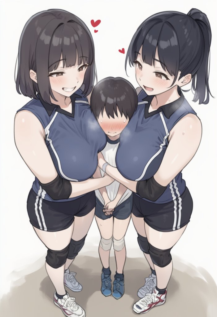 【二次エロ】おねショタバレー部ハーレム 4枚目