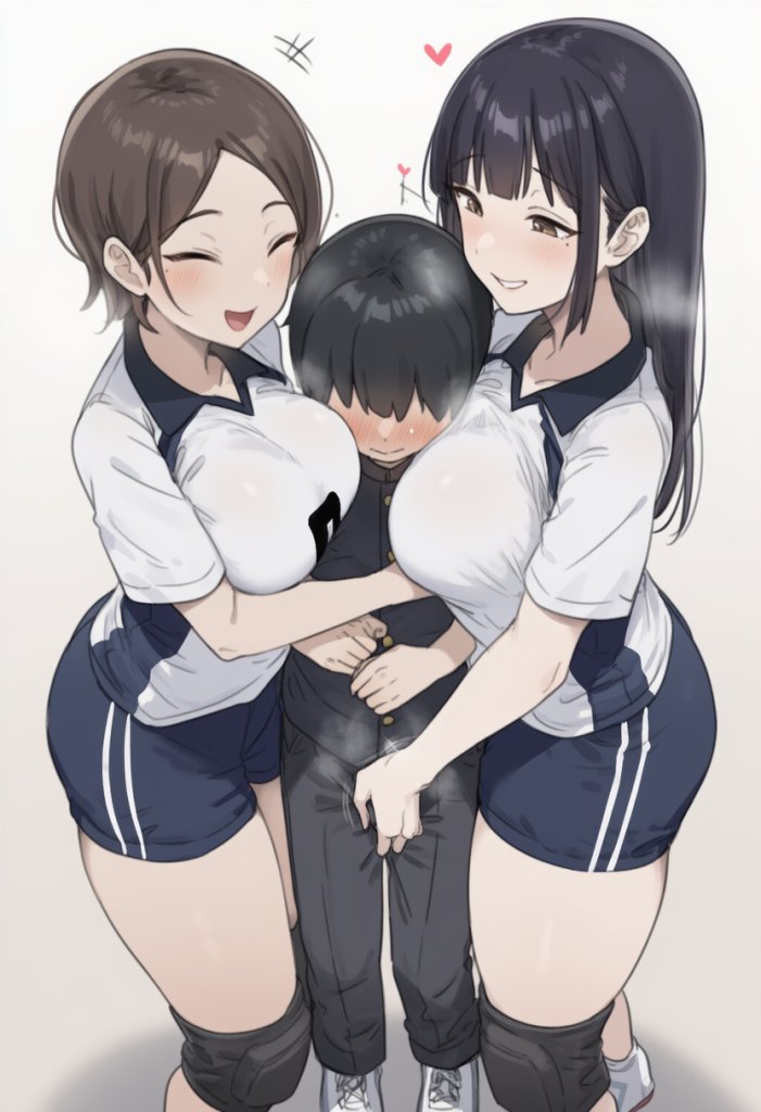 【二次エロ】おねショタバレー部ハーレム 5枚目
