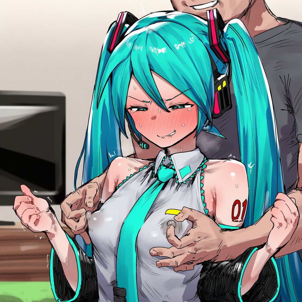 初音ミク(VOCALOID)のエロ画像 2枚目