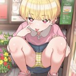 【二次エロ】無防備にしゃがみパンチラしてくれる女の子たち