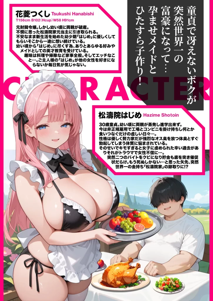 【エロ漫画】孕ませメイドの子作りご奉仕〜童貞で臭くて冴えないボクが突然世界一のお金持ちになった件〜VOL.1