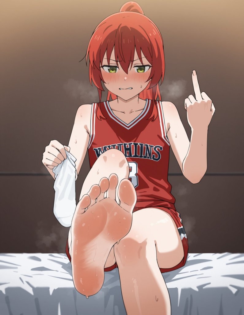 【画像】喜多ちゃんの運動後蒸れたくっさい足嗅がせてもらうエロ画像