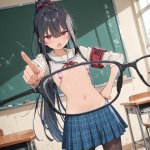 【二次エロ】透けちゃうメガネでえっちなカラダ覗いちゃうエロ画像